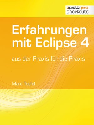 cover image of Erfahrungen mit Eclipse 4